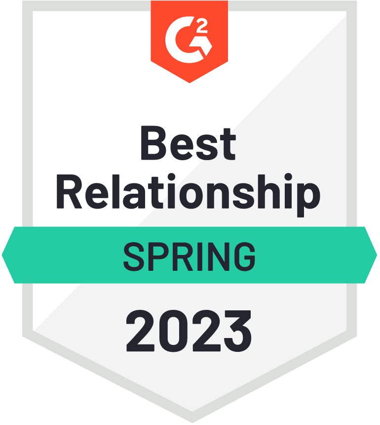 G2 Best Relationship Spring 2023