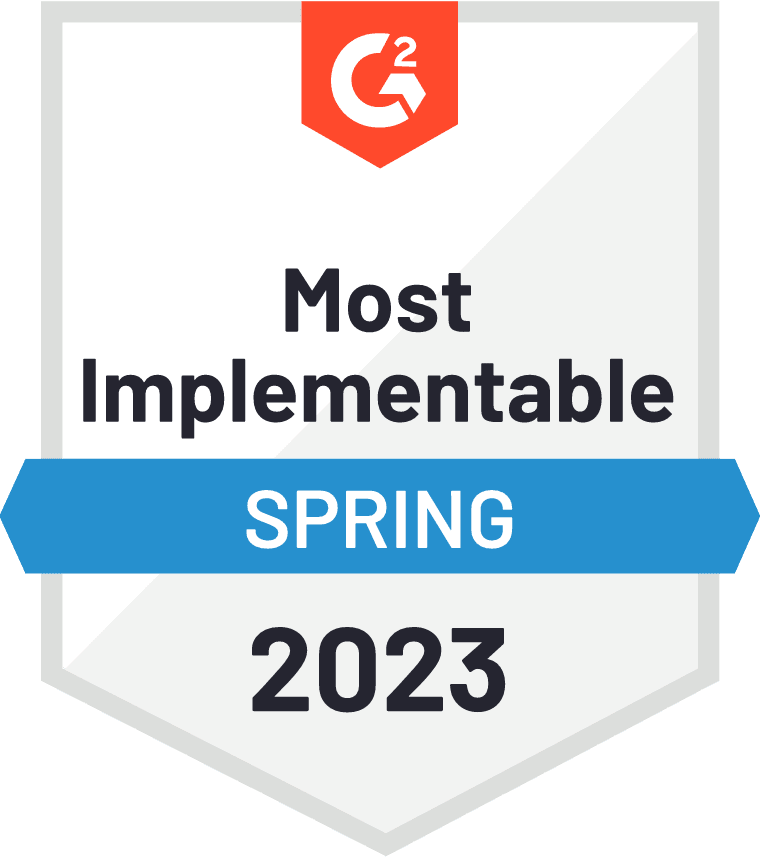 G2 Most Implementable Spring 2023