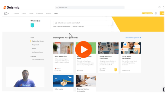 Create personalized training at scale with Lessonly by Seismic video screenshot